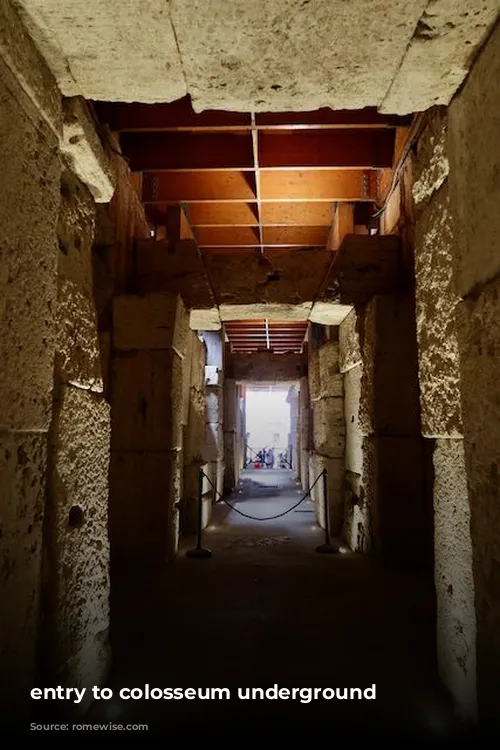 entry to colosseum underground