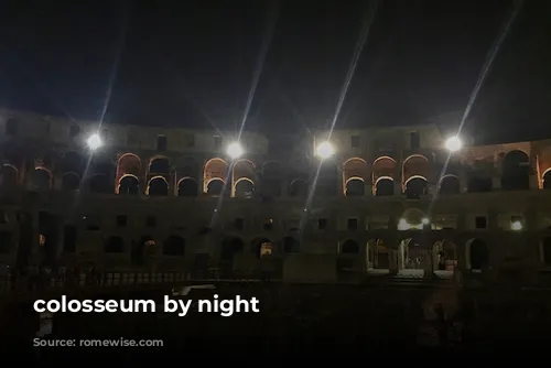 colosseum by night