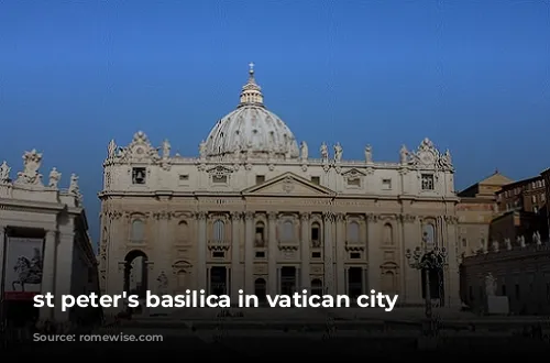 st peter's basilica in vatican city