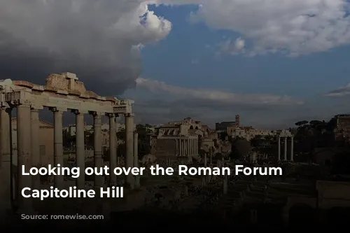 Looking out over the Roman Forum from Capitoline Hill