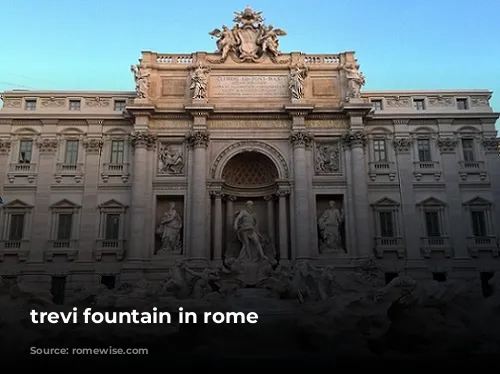 trevi fountain in rome