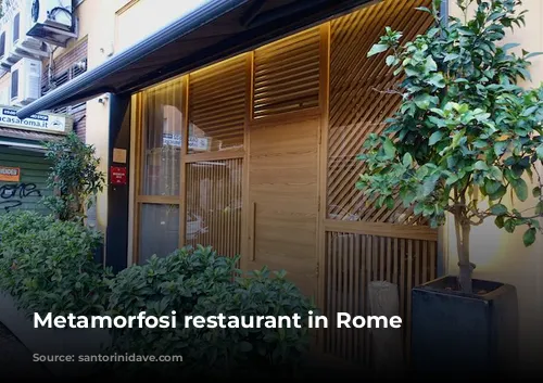 Metamorfosi restaurant in Rome