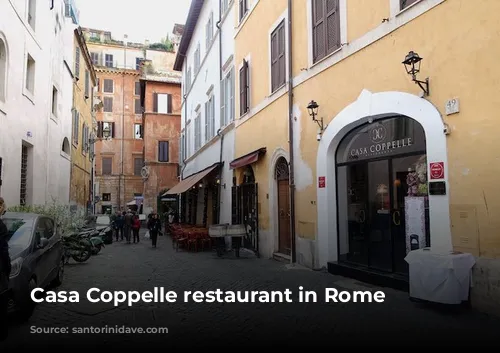 Casa Coppelle restaurant in Rome