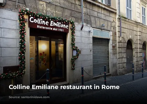 Colline Emiliane restaurant in Rome