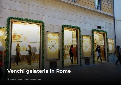 Venchi gelateria in Rome