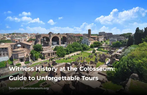 Witness History at the Colosseum: Your Guide to Unforgettable Tours