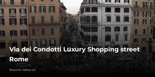 Via dei Condotti Luxury Shopping street in Rome